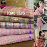  [Vải MM] (408) Vải Kate Caro Hot Trend Dày Vừa, Không Giãn Lên Sơ Mi, Váy, Đầm, Quần, Set (Giá Bán 0.55m) 
