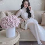  [Vải MM] (200) Vải Tơ Nến Nhẹ, Đứng Form, Không Giãn Lên Áo Kiểu, Áo Dài, Váy, Đầm Thiết Kế (Giá Bán 0.5m) 