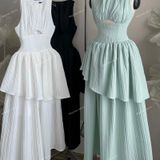  [Vải MM] [153] Vải Đũi Sọc Đôi Mềm Mát Lên Sơ Mi, Váy, Đầm, Set Bộ Thời Trang (Giá Bán 0.55m) 