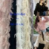  (221) Vải Tơ Lông Vũ Thiết Kế Sang Trọng Lên Đầm, Váy, Set Bộ, Áo Dài Cần Lót (Giá Bán 0.5m) 