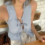  [Vải MM] (403) Vải Sơ Mi Caro 2 Li Mềm, Mát lên Sơ Mi Nam Nữ, Đầm, Set Bộ (Giá bán 0.55m) 