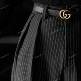  [Vải MM] (502) Vải Quần Tây Sọc Đứng 11 li Hack Dáng Lên Quần Tây, Vest, Ghi lê, Set Bộ Sang Trọng (Giá Bán 0.55m) 