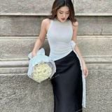  [Vải MM] (Giá 0.5m) (771) Vải Thun Lưới Dẻo Co Giãn 4 Chiều Lên Đầm, Váy, Set Bộ Thiết Kế Cần Lót 