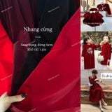  [Vải MM] (603) Vải Nhung Budanh Cứng Chính Phẩm Lên Áo Kiểu, Áo Dài, Váy, Đầm Thiết Kế (Giá 0.5m) 