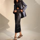  [Vải MM] (502) Vải Quần Tây Sọc Đứng 11 li Hack Dáng Lên Quần Tây, Vest, Ghi lê, Set Bộ Sang Trọng (Giá Bán 0.55m) 