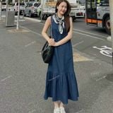  [Vải MM] (800) Vải Jean Denim Co Giãn Nhẹ, Dày Vừa Lên Sơ Mi, Váy, Đầm, Set Bộ (giá 0.55m) 