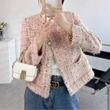  [836] Vải Dạ Tweed Hạt Dày Vừa Lên Vest, Set Bộ, Quần, Váy, Đầm Sang Trọng Đứng Form (giá bán 0.5m) 