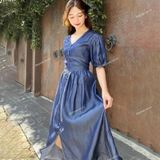  [Vải MM] (801) Vải Jean Lụa Chính Phẩm Mềm, Mát Lên Sơ Mi, Váy, Đầm, Set Bộ (Giá 0.55m) 