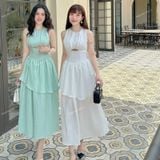  [Vải MM] [153] Vải Đũi Sọc Đôi Mềm Mát Lên Sơ Mi, Váy, Đầm, Set Bộ Thời Trang (Giá Bán 0.55m) 