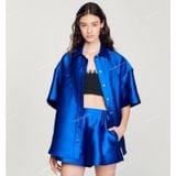  [Vải MM] (308) Vải Tafta Lụa Chính Phẩm Bóng Mướt, Không Giãn Lên Váy, Đầm, Set (Giá bán 0.5m) 