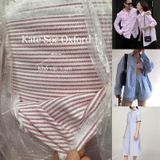  [Vải MM] (401) Vải Kate Sọc Oxford (Kate Ford) May Sơ Mi Nam Nữ, Đầm, Váy, Bộ (Giá Bán 0.55m) 