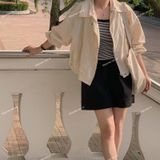  [Vải MM] (820) Vải Dù Gió Nhăn Hot Trend Lên Áo, Áo Khoác, Quần, Set Bộ, Đầm, Váy (Giá Bán 0.55m) 