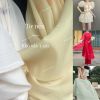  [Vải MM] (200) Vải Tơ Nến Nhẹ, Đứng Form, Không Giãn Lên Áo Kiểu, Áo Dài, Váy, Đầm Thiết Kế (Giá Bán 0.5m) 
