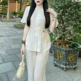  [Vải MM] [151] Vải Đũi Lạnh Vân Mây Chống Nhăn May Sơ Mi, Đầm, Váy Thiết Kế Không Cần Lót (Giá bán 0.55m) 