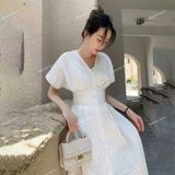  [Vải MM] (201) Vải Tơ Đan 2 Sợi Nhẹ, Mềm, Mướt Lên Sơ Mi, Đầm, Váy Đẹp, Sang Trọng Cần Lót (Giá Bán 0.5m) 