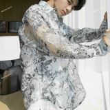  [Vải MM] (216) Vải Tơ Gấm Hoa Ép Thiết Kế Sang Trọng Lên Đầm, Váy, Set Bộ, Áo Dài Cần Lót (Giá bán 0.5m) 