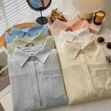  [Vải MM] [153] Vải Đũi Sọc Đôi Mềm Mát Lên Sơ Mi, Váy, Đầm, Set Bộ Thời Trang (Giá Bán 0.55m) 