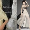  [Vải MM] (Giá 0.5m) (220) Vải Tơ Lưới Đan Nổi Thiết Kế Lên Đầm, Váy, Set Bộ, Áo Dài Thiết Kế, Sang Trọng Cần Lót 
