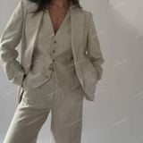  [Vải MM] [114] Vải Linen Gân Nhật Chống Nhăn Lên Quần, váy, Đầm, Vest, Blazer, Set Bộ (Giá Bán 0.55m) 