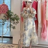  [Vải MM] [214] Vải Tơ Landscape Sang Trọng Nhẹ, Mềm, Mướt Lên Sơ Mi, Đầm, Váy Đẹp (Giá Bán 0.5m) 