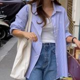  [Vải MM] (401) Vải Kate Sọc Oxford (Kate Ford) May Sơ Mi Nam Nữ, Đầm, Váy, Bộ (Giá Bán 0.55m) 