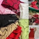  [Vải MM] (284) Vải Ren Gấm Tơ Sang Trọng Không Giãn Lên Áo, Đầm, Váy, Áo Dài, Set Thiết Kế (Giá Bán 0.5m) 