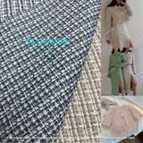 [831] Vải Dạ Tweed Sọc Dày Vừa Lên Vest, Set Bộ, Quần, Váy, Đầm Sang Trọng Đứng Form (Giá Bán 0.5m) 