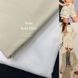  [Vải MM] [811] Vải Kaki Thun TC Loại 1 Chính Phảm Giãn Nhẹ 2c May Quần, Vest, Váy, Đầm (giá bán 0.55m) 