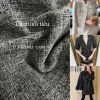  [Vải MM] (835) Vải Dạ Tweed Muối Tiêu Lên Vest, Set Bộ, Quần, Váy, Đầm Sang Trọng Đứng Form (Giá 0.5m) 