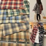  [Vải MM] (839) Vải Dạ Caro Hot Trend Dày Vừa, Không Giãn Lên Sơ Mi, Áo Khoác, Váy, Đầm, Quần, Set (Giá Bán 0.55m) 