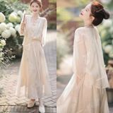  [Vải MM] [209] Vải Tơ Hoa Cẩm Nhẹ, Mát Lên Sơ Mi, Đầm, Váy, Set Bộ Thiết Kế (Giá Bán 0.5m) 