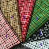  [842] Vải Dạ Tweed Sọc Đan Dày Vừa Lên Vest, Set Bộ, Quần, Váy, Đầm Sang Trọng Đứng Form (Giá bán 0.5m) 