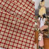  [Vải MM] (404) Vải Kate Caro Chỉ Nổi May Sơ Mi Nam Nữ, Đầm, Váy, Bộ (Giá bán 0.55m) 