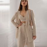  [Vải MM] [114] Vải Linen Gân Nhật Chống Nhăn Lên Quần, váy, Đầm, Vest, Blazer, Set Bộ (Giá Bán 0.55m) 