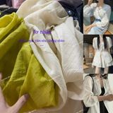  [Vải MM] (211) Vải Tơ Nhăn Nhẹ, Mềm, Mướt Lên Sơ Mi, Đầm, Váy Đẹp, Sang Trọng (Giá Bán 0.5m) 