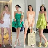  [Vải MM] (219) Vải Tơ Hoa Lớn Mềm, Lên Sơ Mi, Đầm, Váy Đẹp, Sang Trọng Cần Lót (Giá Bán 0.5m) 