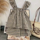  [Vải MM] (404) Vải Kate Caro Chỉ Nổi May Sơ Mi Nam Nữ, Đầm, Váy, Bộ (Giá bán 0.55m) 