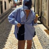  [Vải MM] (406) Vải Kate Sọc Nhỏ May Sơ Mi Nam Nữ, Đầm, Váy, Bộ (Giá Bán 0.55m) 