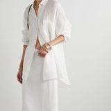  [Vải MM] [105] Vải Linen Bột Mịn Đã Wash Mát Lên Sơ Mi, Quần, Váy, Đầm, Bộ, Áo Dài (giá bán 0.55m) 