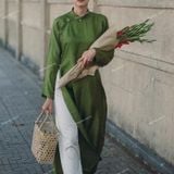  [Vải MM] [152] Vải Đũi Lụa Lạnh Chính Phẩm Mịn Mát Lên Sơ Mi, Áo Dài, Váy, Đầm (Giá bán 0.55m) 