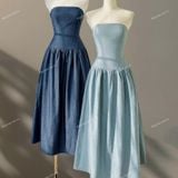  [Vải MM] (800) Vải Jean Denim Co Giãn Nhẹ, Dày Vừa Lên Sơ Mi, Váy, Đầm, Set Bộ (giá 0.55m) 