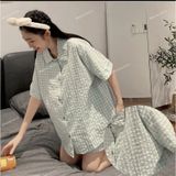  [Vải MM] (405) Vải Sơ Mi Caro 8 Li Mềm, Mát lên Sơ Mi Nam Nữ, Đầm, Set Bộ (Giá bán 0.55m) 