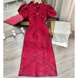  [Vải MM] (307) Gấm Tafta Hoa Cao Cấp Lên Áo Dài, Áo, Váy, Đầm, Set Bộ Thiết Kế Sang Trọng (Giá Bán 0.5m) 