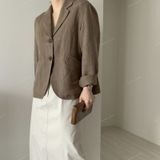  [Vải MM] [112]  Vải Linen Bột Dày Chính Phẩm Mịn, Mát Lên Sơ Mi, Quần, Váy, Đầm, Bộ, Áo Dài (Giá Bán 0.55m) 