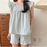  [Vải MM] (403) Vải Sơ Mi Caro 2 Li Mềm, Mát lên Sơ Mi Nam Nữ, Đầm, Set Bộ (Giá bán 0.55m) 