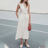  (111) Vải Linen Gân Bố Chính Phẩm Dày Dặn, Khó Nhăn Lên Quần, Váy, Đầm, Vest, Set Thiết Kế (Giá bán 0.55m) 