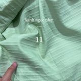  [Vải MM] [153] Vải Đũi Sọc Đôi Mềm Mát Lên Sơ Mi, Váy, Đầm, Set Bộ Thời Trang (Giá Bán 0.55m) 