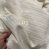  [Vải MM] [153] Vải Đũi Sọc Đôi Mềm Mát Lên Sơ Mi, Váy, Đầm, Set Bộ Thời Trang (Giá Bán 0.55m) 