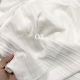  [Vải MM] [153] Vải Đũi Sọc Đôi Mềm Mát Lên Sơ Mi, Váy, Đầm, Set Bộ Thời Trang (Giá Bán 0.55m) 