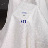  [Vải MM] (306) Gấm Hoa Nổi Họa Tiết Lên Áo, Váy, Đầm, Áo Dài, Set Bộ Sang Trọng (Giá Bán 0.5m) 